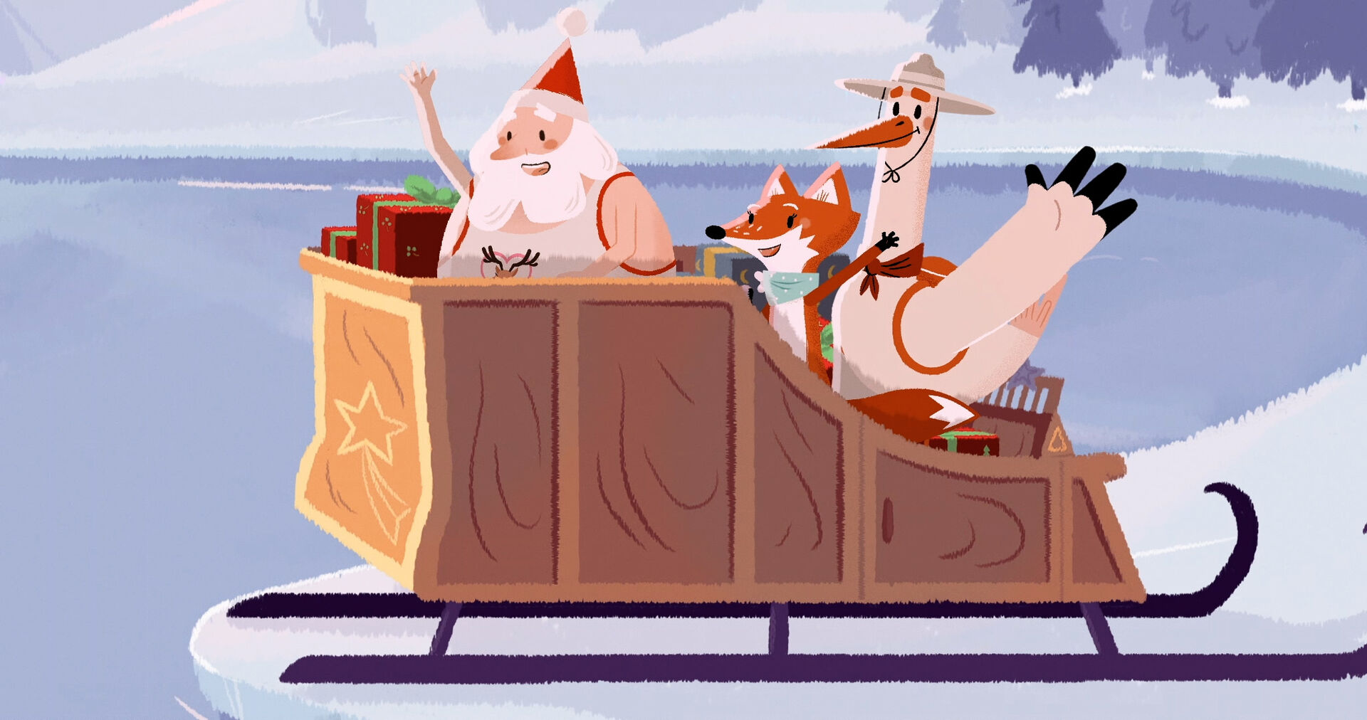 Pyjama-ontbijt: Dieren vieren Kerst (3+)